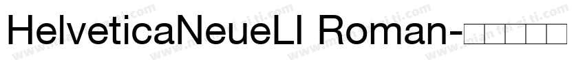 HelveticaNeueLI Roman字体转换